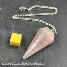 Rose Quartz Pendulum, Healing Mineral, Spiritual Crystal, UK Seller - $10.18