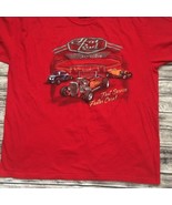 Hot Rod Cars Mens L T Shirt Red Classics Antiques Muscle Cars Automobile... - $180.08 MXN