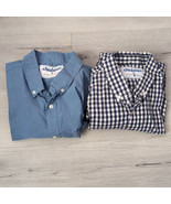 2 Bundle Chubbies Shirt Mens XLarge  Checked Long Sleeve Button Down Lot Of 2  - $21.78
