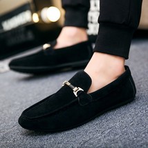 Men Loafers Shoes Spring Summer Casual Shoes Slip On Light Flock Youth Men Shoes - £28.39 GBP