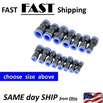 Air Pneumatic Push In Straight Gas Fittings Plastic Quick Connectors Fit... - $7.59+