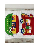 Vintage NOS Cut &amp; Sew Panels Noah’s Ark &amp; School Bus VIP Cranston Fabric... - $18.05