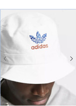 New Adidas Originals Americana bucket hat in White - £13.41 GBP