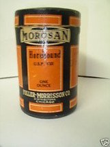 MOROSAN Horehound vintage medicine cylinder 1925 - $9.85