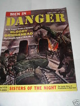 Men In Danger magazine from 1956 - £3.10 GBP