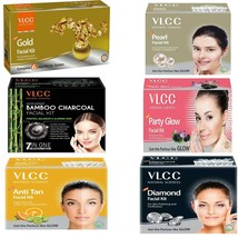 VLCC Instant Skin Glow &amp; Brightening Even Skin Tone Facial Kit, Each 60g Pack - £17.23 GBP