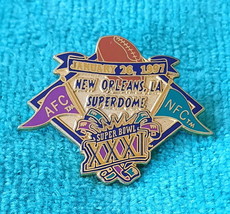 Super Bowl Xxxi (31) Pin - Nfl Lapel Pins - Mint Condition - Gb Packers - Pats - £4.66 GBP
