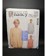 McCalls Sewing With Nancy Pattern 9238 Loose Fitting Top Sz 8-22 Vintage... - $12.98