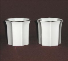 Mikasa Holiday VA081 2 Porcelain Votive Candle Holders - $7.99