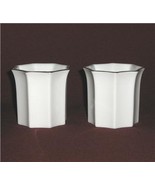 Mikasa Holiday VA081 2 Porcelain Votive Candle Holders - $6.00