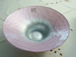 Portmeirion art glass footed bowl/centerpiece iridescent, Germany[1] - £73.95 GBP