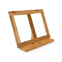 Relaxdays Bamboo Cooking Book Stand Recipe Holder, Brown  - $30.00