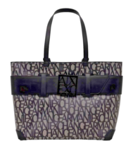 Armani Exchange Women Bag - Designer Black Tote Elegant Large - $305.59 CAD