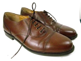 LOTUS BAWA Cap Toe Brown Size 9.5 Dress Oxford Shoes of ENGLAND - $29.99