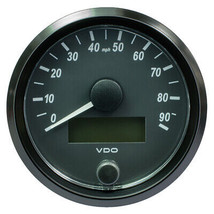 VDO SingleViu 80mm (3-1/8&quot;) Speedometer - 90MPH - £173.00 GBP