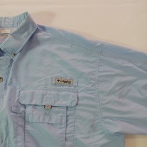 Columbia Omni-Shade PFG Men's 2XL Blue Vented Button-Down Long Sleeve Shirt image 4