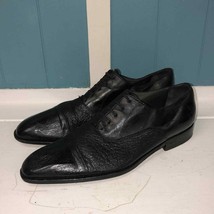 Moreschi men’s leather lace-up dress shoes made in Italy US size 9.5 , E... - $70.69