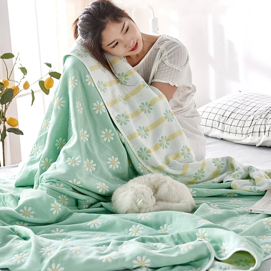 Chiffon towel, 6-layer cotton duvet, adult and children, double bed, air - $22.21+