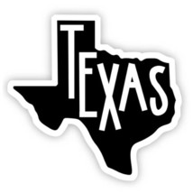 Texas Black Vinyl Sticker - $74.18 MXN