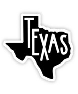 Texas Black Vinyl Sticker - $5.39 CAD
