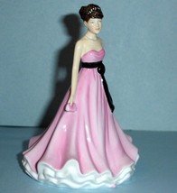 Royal Doulton Prom Night Petite Occasions Figurine Pretty in Pink 6&quot; #HN5682 New - £106.75 GBP