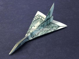 F-16 FALCON Jet Fighter Money Origami - Dollar Bill Art - Military Gift ... - £11.69 GBP