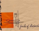 Satsuma Menu 1991 Foods of Distinction Nashville Tennessee  - £14.03 GBP