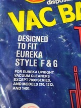 DVC Brand Vac Bags, For Eureka style F &amp; G - 3 bags - ESP models - £7.86 GBP