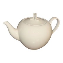 Teapot White Martha Stewart Montmartre Macys Porcelain Leaf Discontinued 5 cup - £26.08 GBP