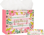 Large Mother&#39;S Day Gift Bag with Card and Tissue Paper for Mom Grandma N... - £12.28 GBP