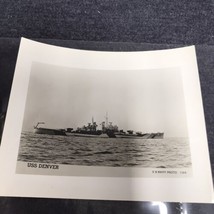 Wwii Us Navy Photo Uss Denver Ship 1942 Vtg Photo 4”x5” - £5.62 GBP
