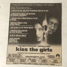 Kiss The Girls Print Ad Morgan Freeman Ashley Judd TPA18 - $6.92