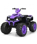 12V Kids Electric 4-Wheeler ATV Quad Ride On Car with LED Light-Purple -... - €210,67 EUR