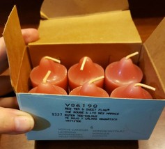 Partylite Red Tea &amp; Sweet Flag Votives lot of 6 NEW! - $186.11 MXN