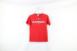 Vintage Reebok Boys Small Faded Spell Out Chicago Blackhawks Hockey T-Sh... - $19.75