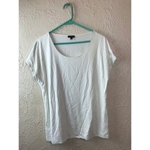 Talbots Top Cap Sleeve Scoop Neck Womens Size Large Off White Solid Tee - $257.67 MXN Talbots Top Cap Sleeve Scoop Neck Womens Size Large Off White Solid Tee - $257.67 MXN