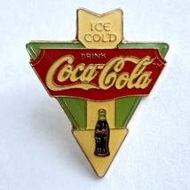 1997 Vintage Drink Coca Cola Ice Cold Retro Hat Lapel Lanyard Enamel &amp; Resin Pin - £23.93 GBP