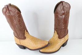 Vintage 90s Streetwear Mens Size 10 D Distressed Western Cowboy Boots Br... - $98.95