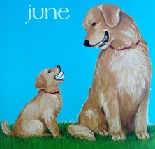 Golden Retriever June Dog Days Poster Calendar 14 x 11&quot; Art Erica Leigh ... - €25,92 EUR