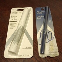 2 Pc Almay Really Real Brows Brow Styler Clear  & On The Ball Liner Blue(W4/12) - $19.80