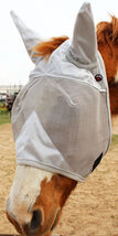 Equine Horse FlyMask Scrim Summer Spring Airflow Mesh Clear Visibility 7... - €12,85 EUR