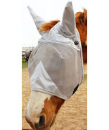Equine Horse FlyMask Scrim Summer Spring Airflow Mesh Clear Visibility 7... - $14.84