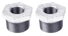 Hex Bushing 1-1/2&#39;&#39; x 1/2&#39;&#39; Galvanized Malleable Iron, STRZ 311B-11212 (... - $18.54 MXN