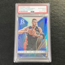 2013-14 Panini Spectra #5 Jonas Valanciunas Signed Card AUTO PSA Slabbed Toronto - £39.95 GBP