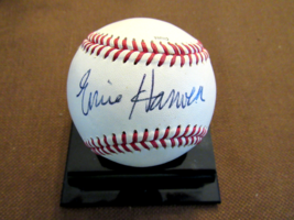 Ernie Harwell Hof Mlb Sportscasters Signed Auto Vintage Diamond Baseball Jsa - £158.26 GBP
