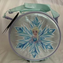 Authentic Disney Store Princess Elsa Frozen Blue Lunchbox Nwt Adjustable Strap - £15.62 GBP