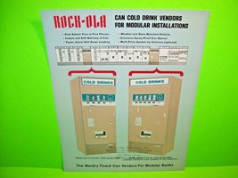 Rock-Ola 1966 Model 3303-V Can Cold Drink Original Coin Op Vending Machine Flyer - £23.51 GBP