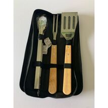 3-Piece BBQ Tool Set with Wood Handles - Spatula Included - $9.71 CAD