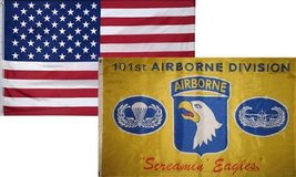 K&#39;s Novelties 3x5 Wholesale Combo USA American &amp; 101st Airborne Screaming #3 Fla - £7.43 GBP