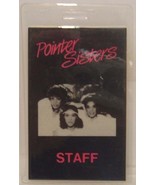 POINTER SISTERS - VINTAGE ORIGINAL CONCERT TOUR LAMINATE BACKSTAGE PASS - $15.00